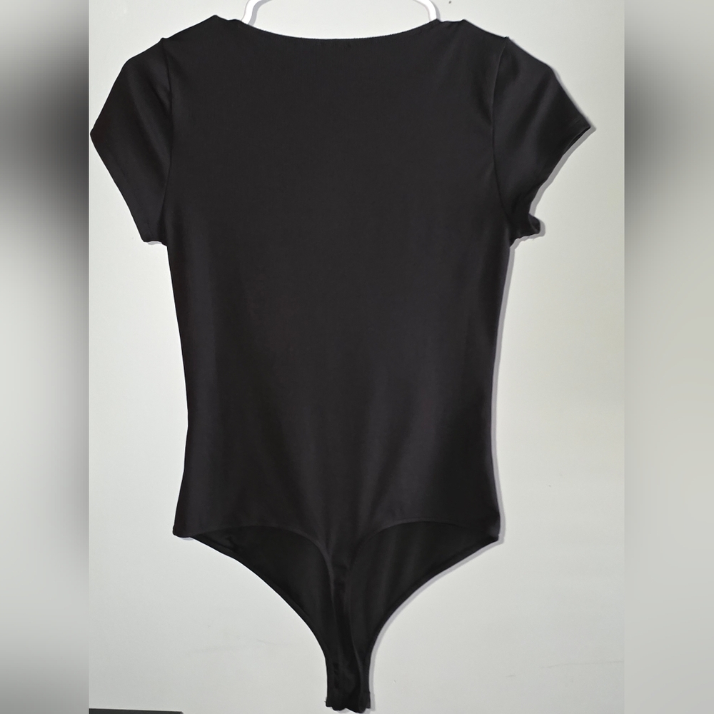 Intimately By Free People Black Ribbbed Bodysuit - Picture 2 of 4